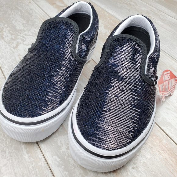 Vans Classic Slip On Micro Sequins Black - Picture 2 of 9